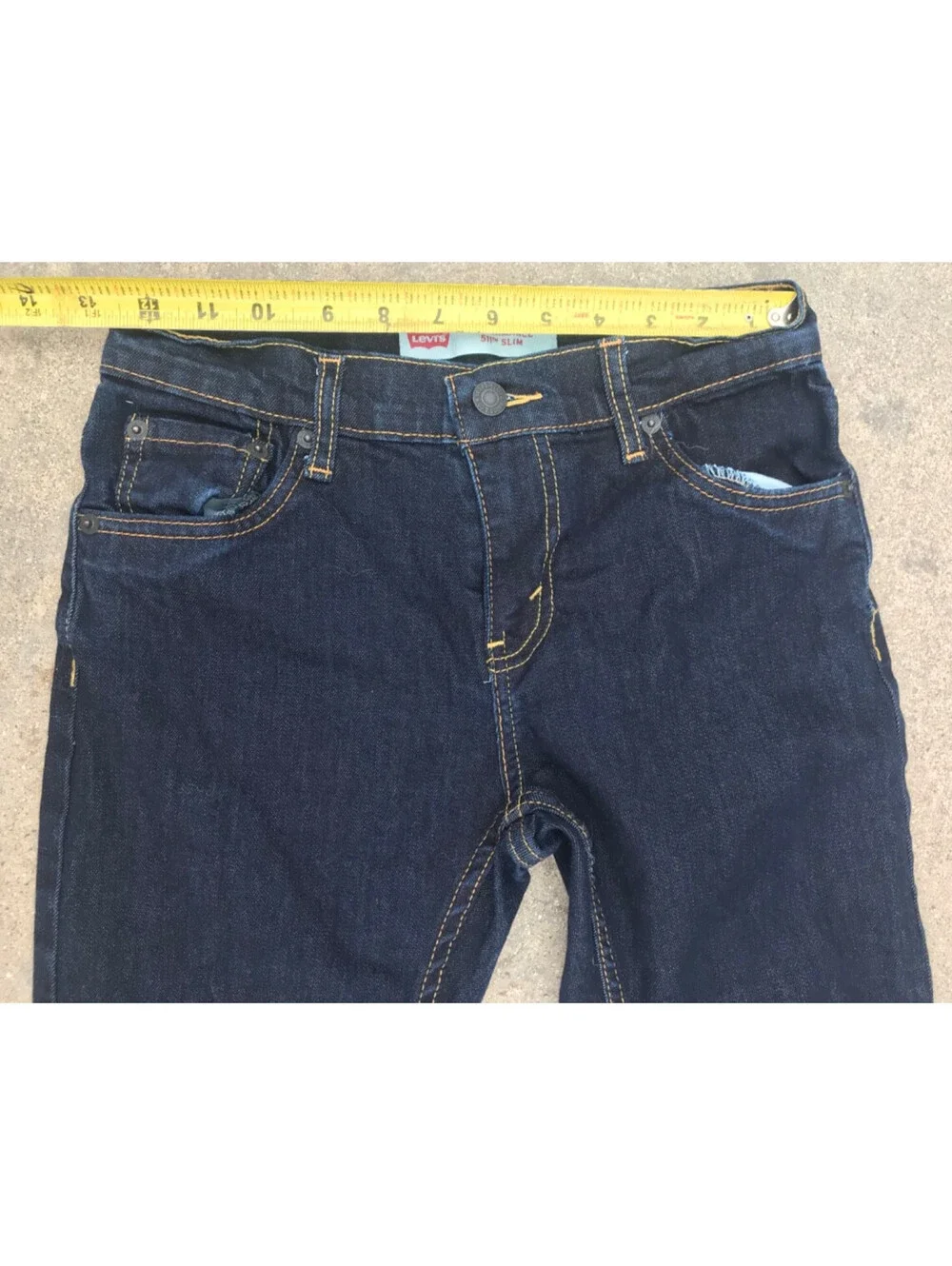Levis 511 Performance Slim Youth 14 Reg 27x27 Blue Jeans Dark Wash No Fade